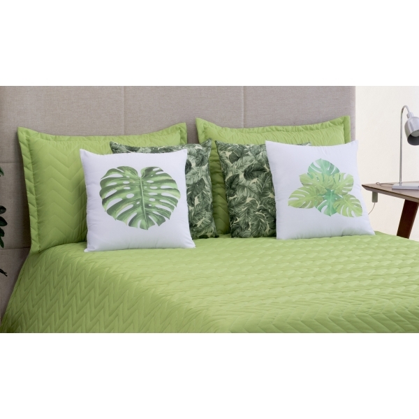 Cobre leito Liberty 07 pçs Queen Verde