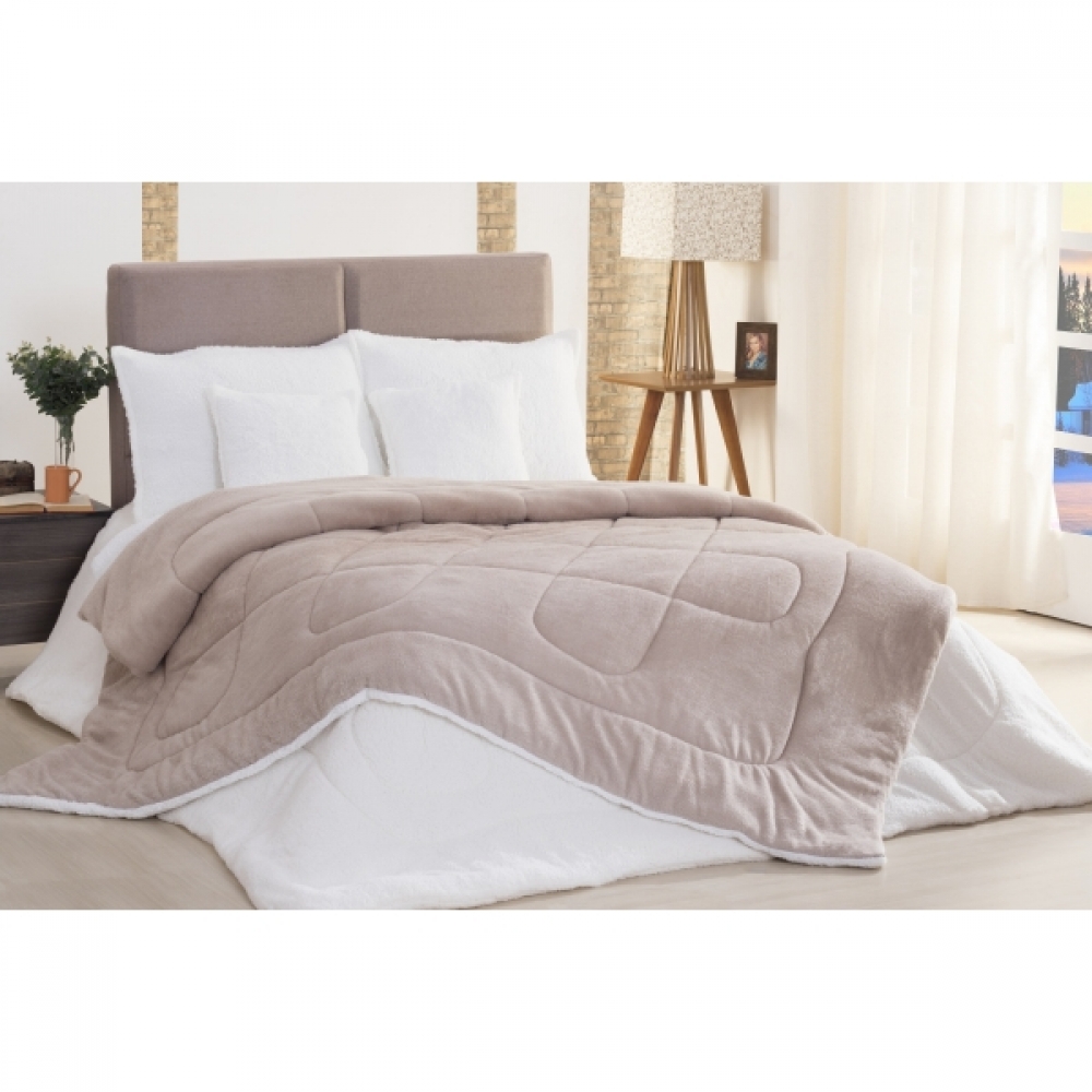 Coberdrom King Sherpa c/ Soft Avelã