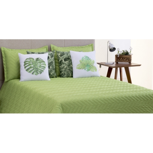 Cobre leito Liberty 07 pçs Queen Verde