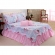 Kit Colcha Cobre leito Belize casal king size 05 pçs rosa