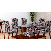 Capas de Cadeira 04 Lugares Floral Rosa