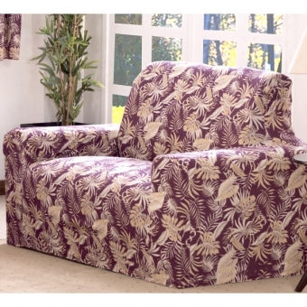 Capa de Sofa Adere Floral Vinho 02 e 03 Lugares