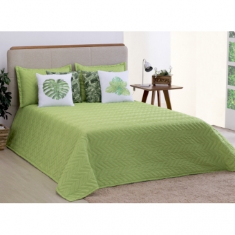 Cobre leito Liberty 07 pçs Queen Verde