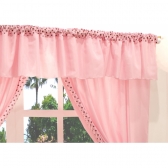 Cortina para quarto Ursinha Rosa 2 metros
