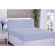 Jogo de Cama Lençol Microfibra Queen 03 Peças Azul Bebe